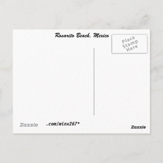 CA Rosarito Beach, Rosarito Beach, Mexico II Briefkaart (Achterkant)