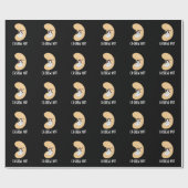 Ca-shew Funny Sneezing Cashew Nut Pun Dark BG Cadeaupapier (Vlak)