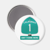 CA Snelweg 1 "Elke stad hier" Magnet (Voorkant / Achterkant)