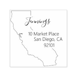 CA | Staat Californië Retouradresstempel Zelfinktende Stempel