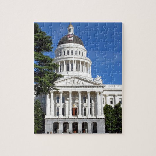 CA staatskapitolgebouw - Sacramento Legpuzzel (Verticaal)