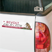 CA Tax Revolt Alsof het 1776 Bumpersticker is (Op Truck)