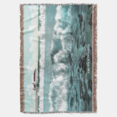  CA Throw Blanket met lange band Deken (Voorkant Verticaal)