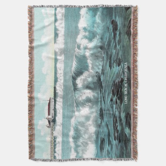  CA Throw Blanket met lange band Deken (Voorkant Verticaal)