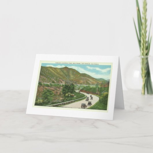 Ca van Hollywood Los Angeles van de Pas van Feestdagen Kaart (Voorkant)