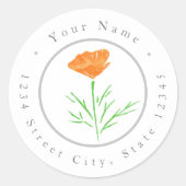 CA Waterverf Poppy Labels (Voorkant)