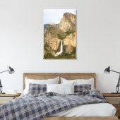 CA, Yosemite NP, Bruids sluier waterval Canvas Afdruk (Insitu (Slaapkamer))