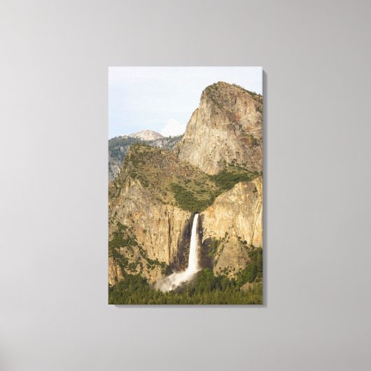 CA, Yosemite NP, Bruids sluier waterval Canvas Afdruk (Voorkant)