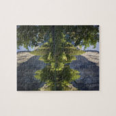 CA, Yosemite NP, El Capitan weerspiegeld in Merced Legpuzzel (Horizontaal)