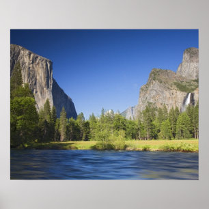 CA, Yosemite NP, Vallei uitzicht met El Capitan, Poster