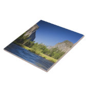 CA, Yosemite NP, Vallei uitzicht met El Capitan, Tegeltje (Zijkant)
