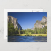 CA, Yosemite NP, Valley uitzicht met El Capitan, Briefkaart (Voorkant / Achterkant)