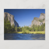 CA, Yosemite NP, Valley uitzicht met El Capitan, Briefkaart (Voorkant)