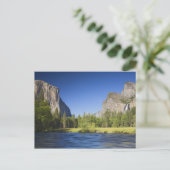 CA, Yosemite NP, Valley uitzicht met El Capitan, Briefkaart (Staand voorkant)