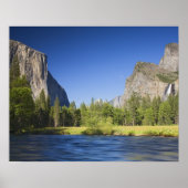 CA, Yosemite NP, Valley uitzicht met El Capitan, Poster (Voorkant)