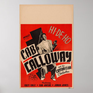 Cab Calloway en zijn Cotton Club Orchestra Poster