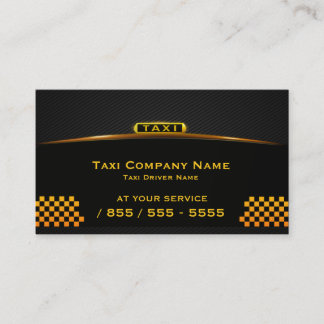 CAB Company Taxi Driver Visitekaartje
