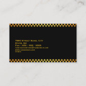 CAB Company Taxi Driver Visitekaartje (Achterkant)