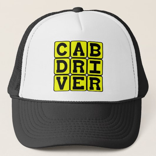 CAB-driver, Taxi Career Trucker Pet (Voorkant)