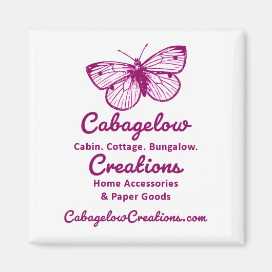 Cabagelow Creations Promotioneel Magneet (Voorkant)