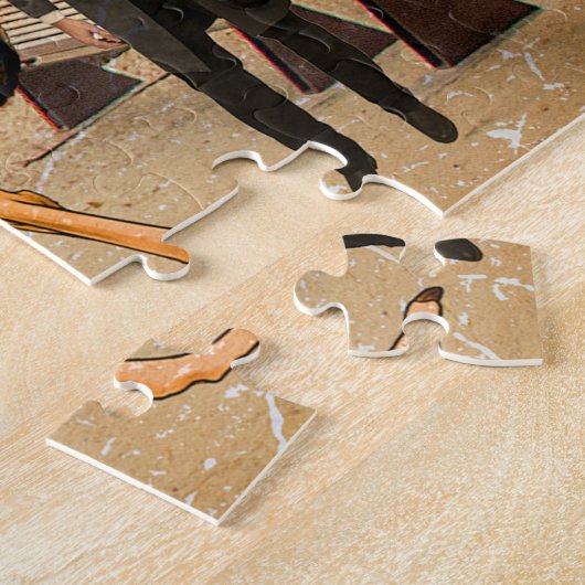 Cabalgando avestruces en A Regaleira (Portugal) Legpuzzel (Zijkant)