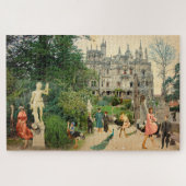 Cabalgando avestruces en A Regaleira (Portugal) Legpuzzel (Horizontaal)