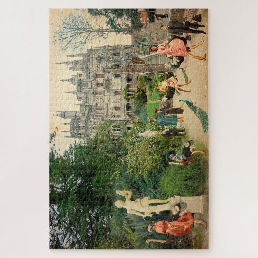 Cabalgando avestruces en A Regaleira (Portugal) Legpuzzel (Verticaal)