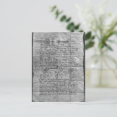 Cabalistisch amulet briefkaart (Staand voorkant)