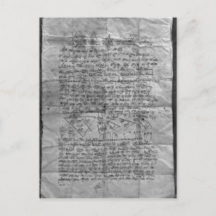 Cabalistisch amulet briefkaart