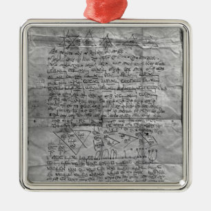 Cabalistisch amulet metalen ornament