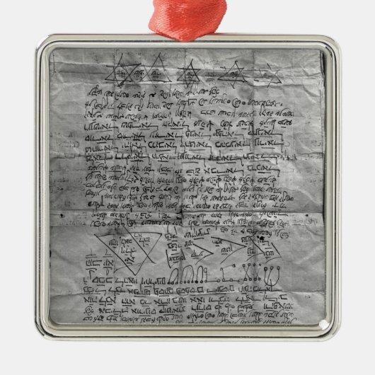 Cabalistisch amulet metalen ornament (Voorkant)