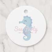 Caballito de mar bedankjes labels (Achterkant)