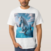 Caballo en aguas cristalinas t-shirt (Voorkant)