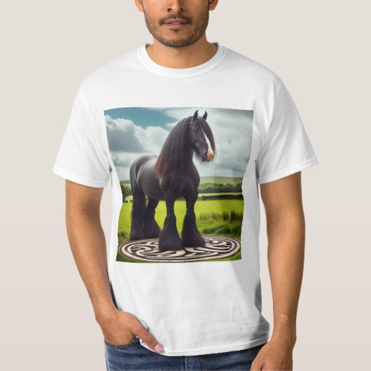 Caballo sobre el nudo celta t-shirt (Voorkant)