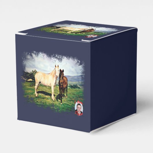 Caballos/Cabalos/Horses Bedankdoosjes (Voorkant Zijde)