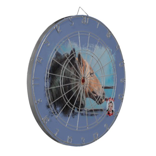 Caballos/Cabalos/Horses Dartbord (Voorkant Links)