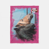 Caballos/Cabalos/Horses Fleece Deken (Voorkant)