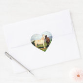 Caballos/Cabalos/Horses Hart Sticker (Envelop)
