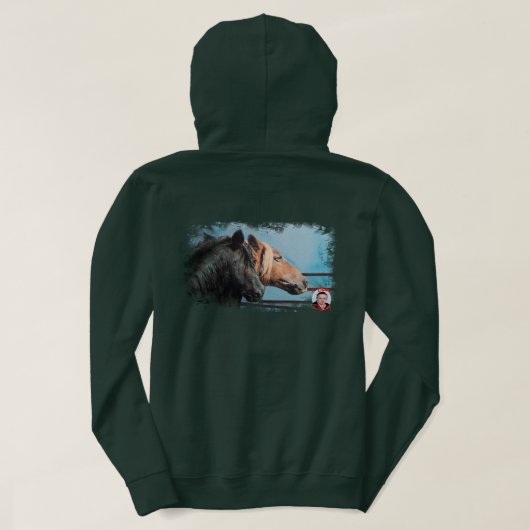Caballos/Cabalos/Horses Hoodie (Design achterkant)