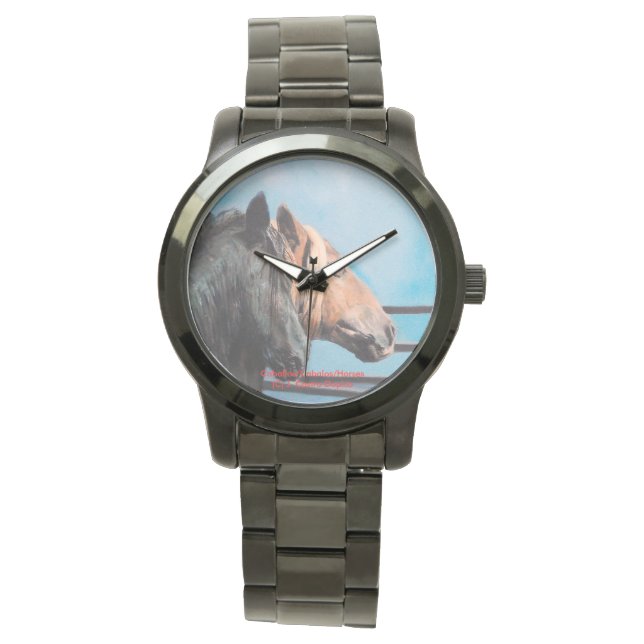 Caballos/Cabalos/Horses Horloge (Voorkant)
