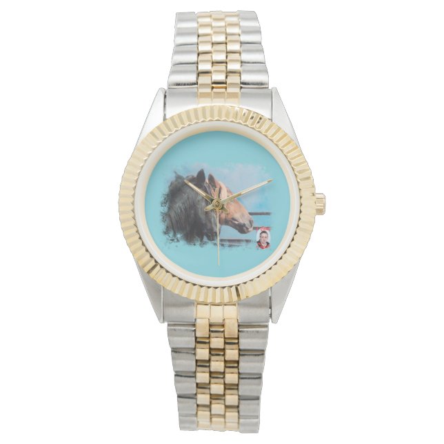 Caballos/Cabalos/Horses Horloge (Voorkant)