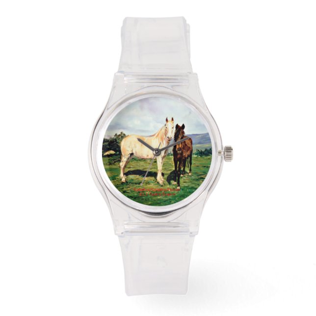 Caballos/Cabalos/Horses Horloge (Voorkant)