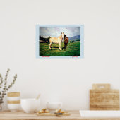 Caballos/Cabalos/Horses Poster (Keuken)