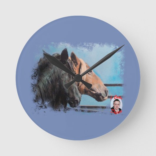 Caballos/Cabalos/Horses Ronde Klok (Voorkant)