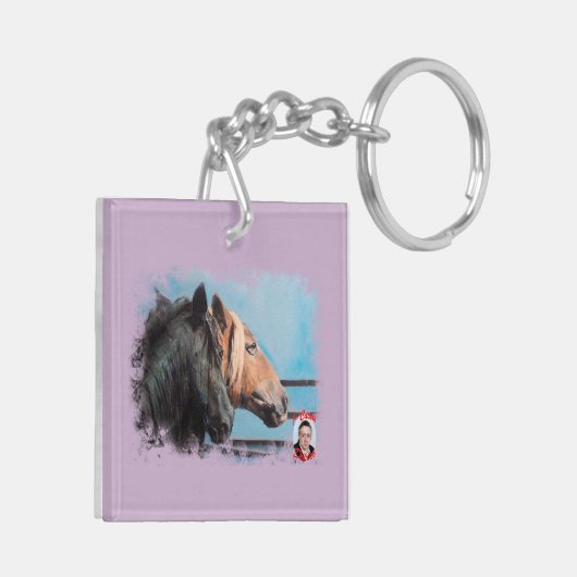 Caballos/Cabalos/Horses Sleutelhanger (Achterkant Links)