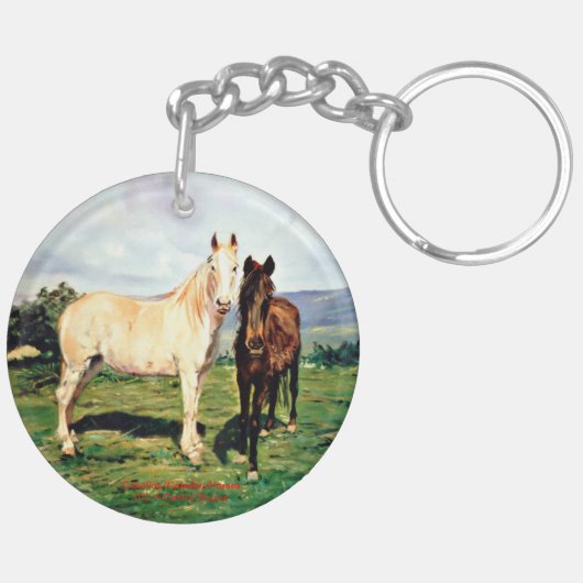 Caballos/Cabalos/Horses Sleutelhanger (Achterkant Links)