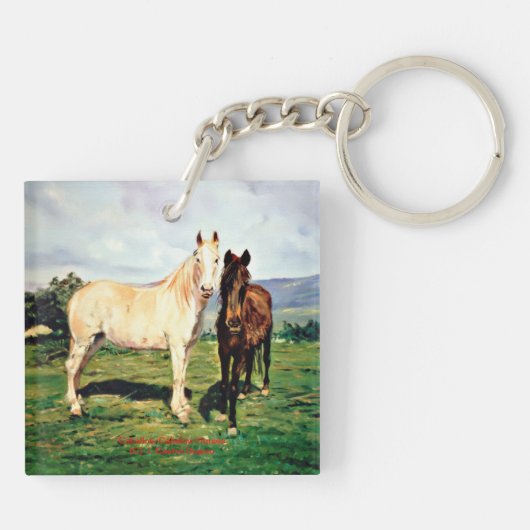 Caballos/Cabalos/Horses Sleutelhanger (Achterkant)