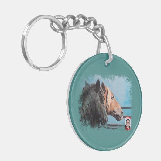 Caballos/Cabalos/Horses Sleutelhanger (Voorkant Links)