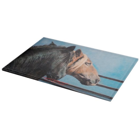 Caballos/Cabalos/Horses Snijplank (Hoek)