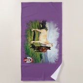 Caballos/Cabalos/Horses Strandlaken (Voorkant)